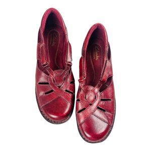 Clarks Women's Red Flats